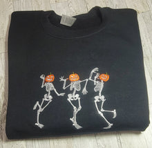 Load image into Gallery viewer, Halloween Sweatshirt, Dancing skelleton Sweatshirt, fall sweatshirt,