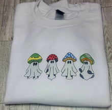 Load image into Gallery viewer, Halloween Crewneck, Ghost Halloween Crewneck, Ghost with Mushroom crewneck