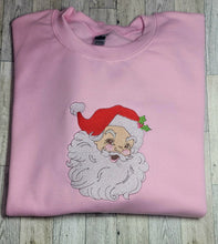 Load image into Gallery viewer, Santa Crewneck, Santa Face Crewneck, Vintage Santa Sweatshirt,