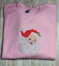 Load image into Gallery viewer, Santa Crewneck, Santa Face Crewneck, Vintage Santa Sweatshirt,