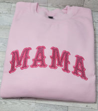 Load image into Gallery viewer, Mama CrewneckSweatshirt, Mom Crewneck sweatshirt,