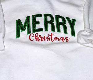 Christmas crewneck sweatshirt, Merry christmas crewneck, side bow crewneck