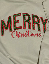 Load image into Gallery viewer, Christmas crewneck sweatshirt, Merry christmas crewneck, side bow crewneck