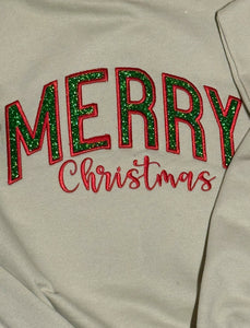 Christmas crewneck sweatshirt, Merry christmas crewneck, side bow crewneck