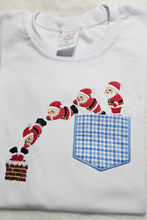 Load image into Gallery viewer, Christmas Driving Santa shirt, driving santa pocketed shirt, Christmas Santa Shirt.