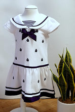 Load image into Gallery viewer, Blue/White Sailor Dress