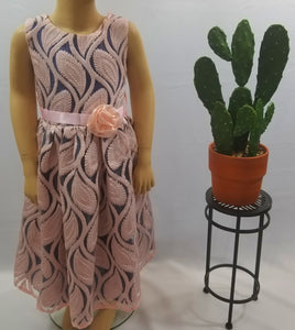 Dressy Lace Peach dress