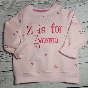 Embroidered Kids Crewneck/Perzonalized Kids Crewneck /Toddler Crewneck/Fall Crewneck