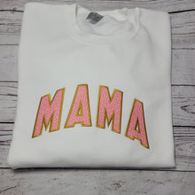 Load image into Gallery viewer, Mama Crewneck Sweatshirt/ Faux Chinelle Sweatshirt/