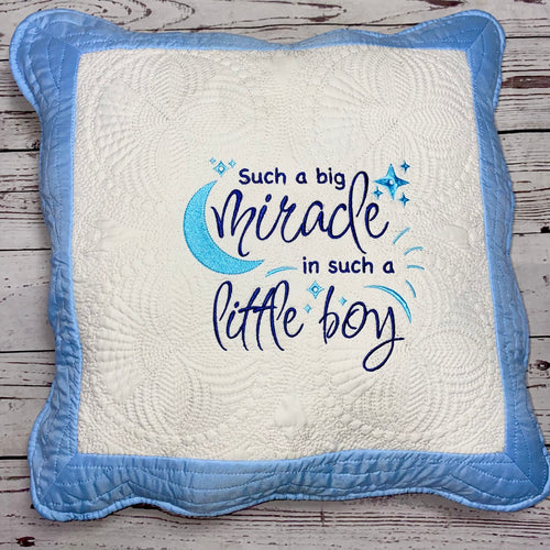 Big Miracle/Little Boy Pillow