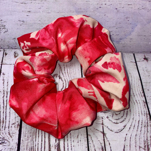 Pink Watercolor Jumbo Scrunchie