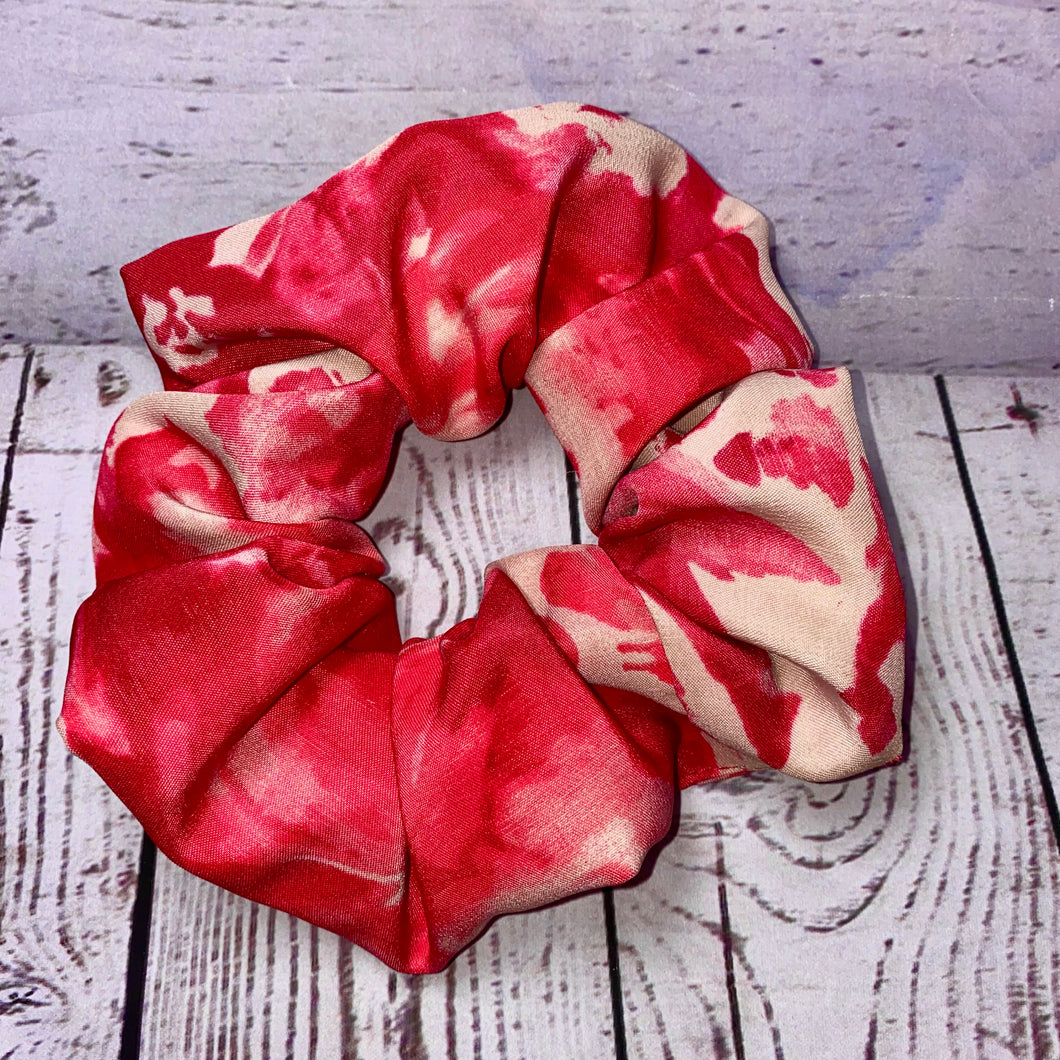 Pink Watercolor Jumbo Scrunchie