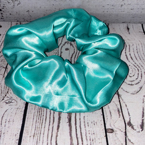 Turquoise Jumbo Scrunchie