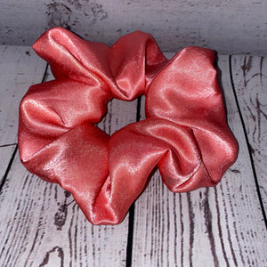 Coral Jumbo Scrunchie