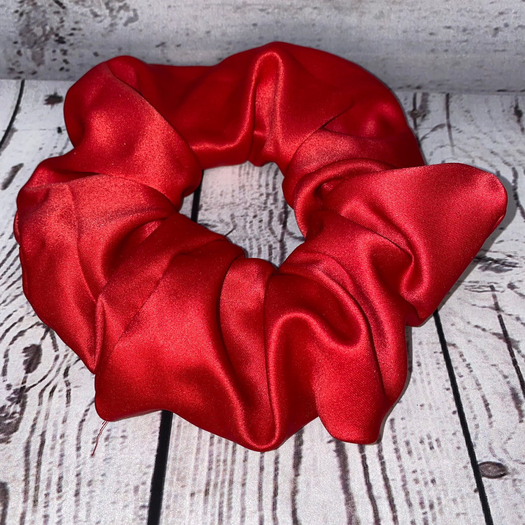 Red Jumbo Scrunchie