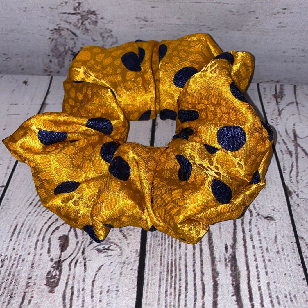 Mustard Polka Dot Jumbo Scrunchie