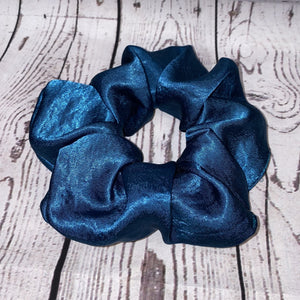 Teal Blue Jumbo Scrunchie