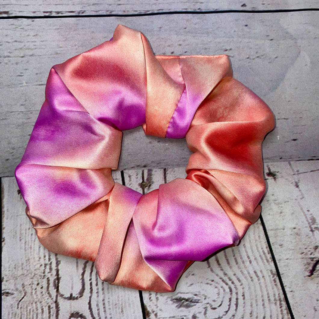 Peach/Orchid Jumbo Scrunchie