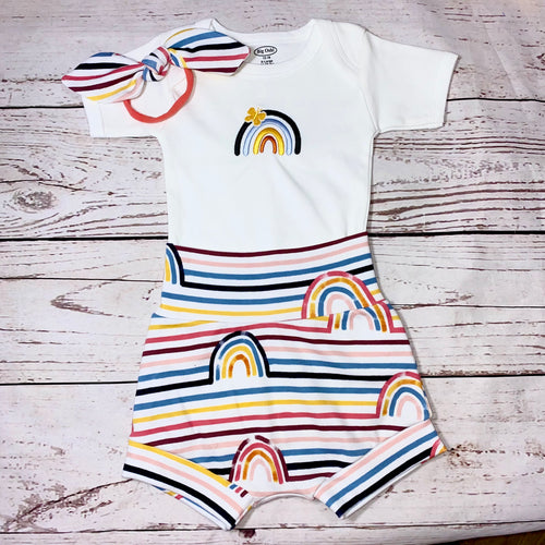 Boho Rainbow Bummie Outfit